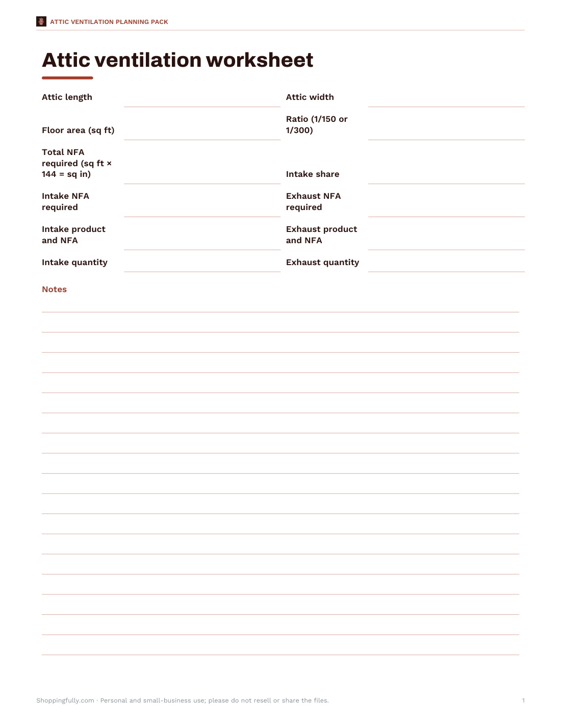 Preview of the first page of Worksheet (PDF/DOCX)